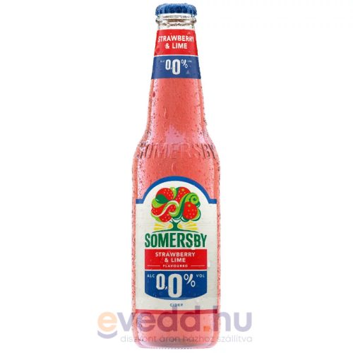 Somersby Cider 0,33L Strawberry 0,0% Palackos (DRS)*