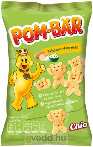 Chio Pom-Bar Burgonya Snack 50Gr Tejszínes-Újhagymás