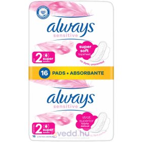   Always Sensitive Super Soft Duopack 16Db Egészségügyi Betét