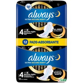 Always Ultra Secure Night 12Db Egészségügyi Betét 