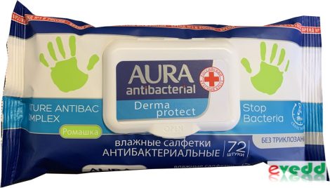 Aura 72Db Antibakteriális Törlőkendő