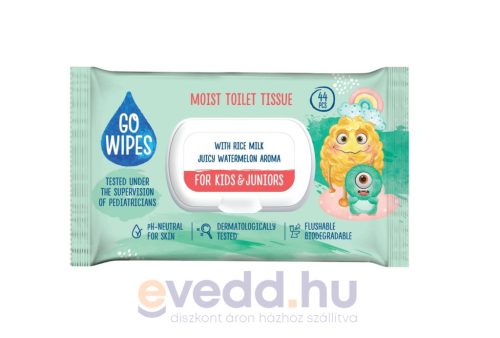 GoWipes Nedves Toilette Papír 44Db Kids & Junior