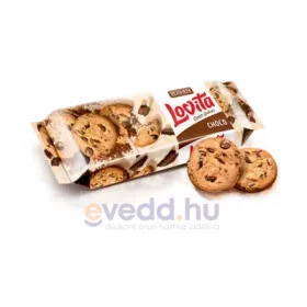   Lovita Classic Teasütemény 150Gr Földimogyorós, Csokidarabokkal
