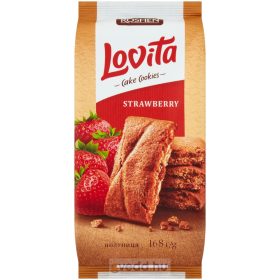 Lovita Teasütemény 168Gr Epres Ízesítésű