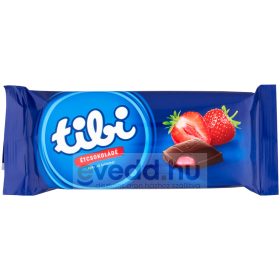 Tibi Táblás Étcsokoládé 90Gr Eperkrémes