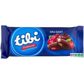 Tibi Táblás Étcsokoládé 90Gr Meggy-Csoki Krémmel