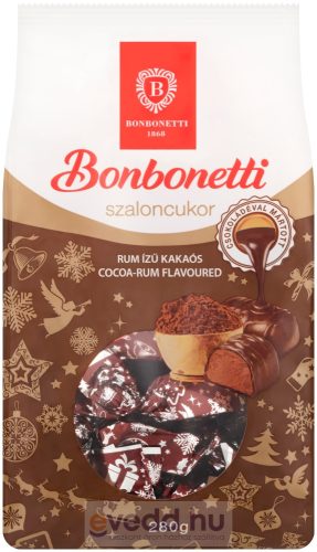 Bonbonetti Szaloncukor 280Gr Rumos-Kakaó Étcsokiba Mártva