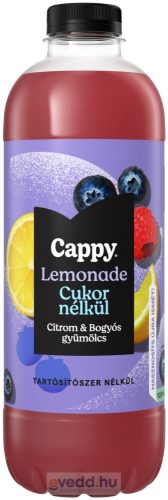 Cappy Lemonade Zero 1,25L Citrom-Bogyósgyümölcs Ízű Szénsavmentes Üdítőital (DRS)*
