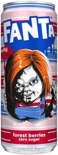Fanta Halloween Chucky Szénsavas Üdítőital 0,33L Zero Forest Berries (DRS)*