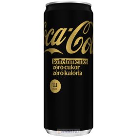   Coca Cola 0,33L Zero Koffeinmentes Szénsavas Üdítőital (DRS)*