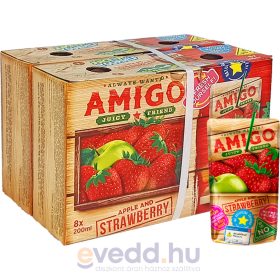   Amigó Szívószálas, Szénsavmentes Üdítőital 200Ml Alma-Eper