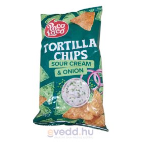 Poco Loco Tortilla Chips 200Gr Hagymás-Tejfölös