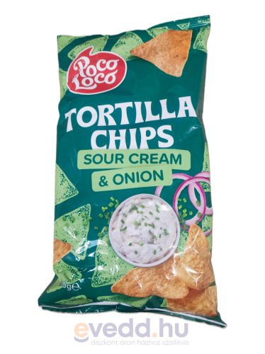 Poco Loco Tortilla Chips 200Gr Hagymás-Tejfölös