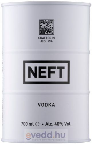 Neft Vodka 40% 0,7L Fém Díszdobozban (DRS)*