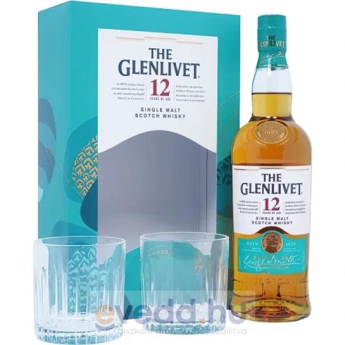 The Glenlivet 0,7L 12 Éves Díszdobozban 2 Pohárral 40% (DRS)*