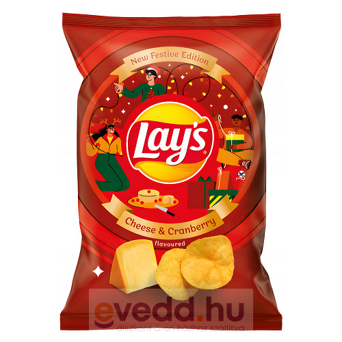 Lay's Chips 130Gr Festive Cheese & Cranberry