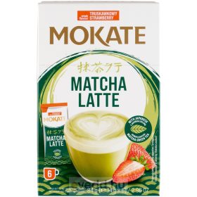Mokate Matcha Latte 6*14Gr Eper Ízű Japán Instant Tea