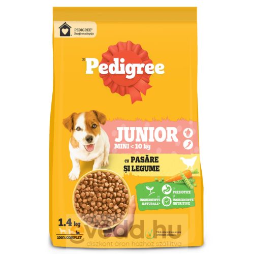 Pedigree Száraz Kutyaeledel 1,4Kg Junior Mini Csirke-Rizs