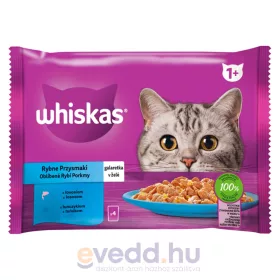 Whiskas Alutasakos Macskaeledel 4x85Gr Halas Kedvencek