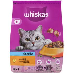 Whiskas Sterile Száraz Macskaeledel 800Gr Csirkés 