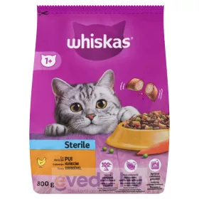 Whiskas Száraz Sterile Macskaeledel 800Gr Csirkés