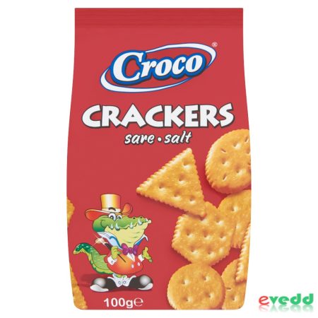 Croco Crackers 100Gr Sós
