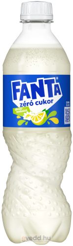 Fanta Zero 0,5L Bodza-Citrom Ízű Szénsavas Üdítőital  (DRS)