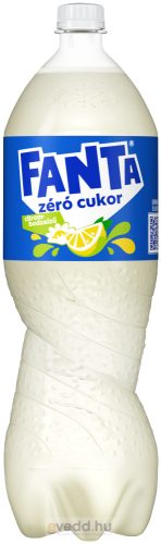 Fanta Zero 1,75L Bodza-Citrom Ízű Szénsavas Üdítőital (DRS)*