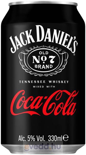 Jack Daniels & Coca Cola 0,33L Alkoholos Szénsavas Üdítőital (DRS)*