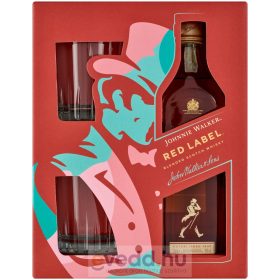 Johnnie Walker Red 0,7L Díszdoboz 2 Pohárral (DRS)*