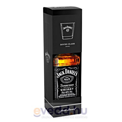 Jack Daniels Whisky 0,7L +1 Pohár Díszdobozban (DRS)*