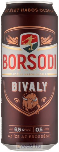 Borsodi Bivaly 0,5L Dobozos Sör DRS*