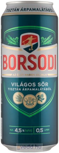 Borsodi 0,5L Dobozos Sör (DRS)