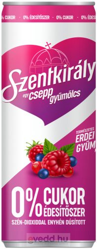 Szentkirályi EgyCsepp Gyümölcs Erdei ízű szénsavas 0,25L CAN (DRS)*