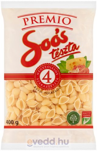 Soós Premio Tészta 400Gr 4t. Kagyló