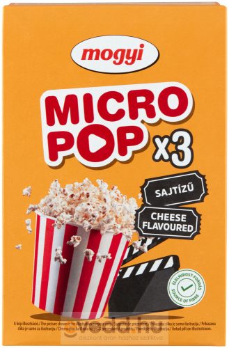 Mogyi Micro PopCorn 3x100Gr Sajtos