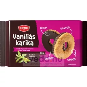 Detki Vaníliás Karika 150Gr Étbevonóba Mártva