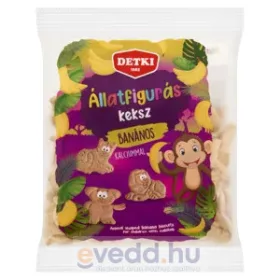 Detki Állatfigurás Keksz 160Gr Banán Ízesítésű