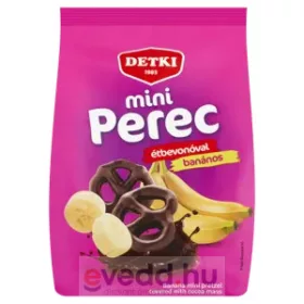 Detki Étbevonóba Mártott Mini Perec 160Gr Banán Ízű