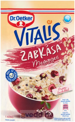Dr.Oetker Vitalis Zabkása 55Gr Meggyes