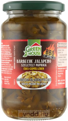 GreenHouse BBQ 350/170Gr Jalapeno Szeletelt Paprika