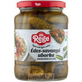Rege Csemege Uborka 370Gr Édes-Savanyú 3-6Cm