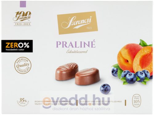 Szerencsi Zero Praliné 105Gr Áfony-Sárgabarack