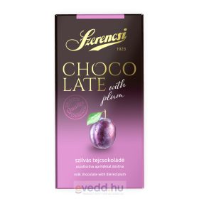   Szerencsi Choco Late 90Gr Szilva Aprítékkal Dúsított Tejcsokoládé