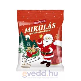 Mikulás 80Gr Eperízű Cukordrazsé