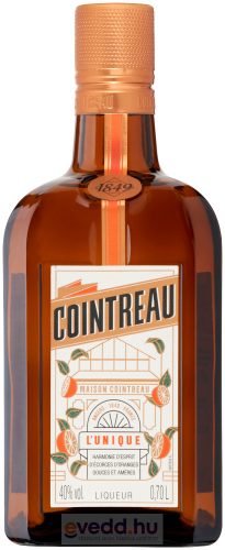 Cointreau 0,7L Narancs Likőr 0,7L (DRS) *