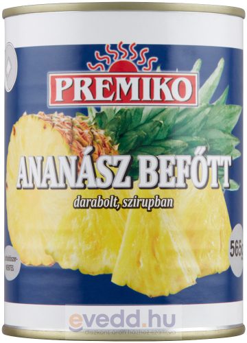 Premiko Ananász Befőtt 565/340Gr Darabolt