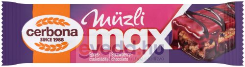 Cerbona Max Müzliszelet 30Gr eper-Csokoládé