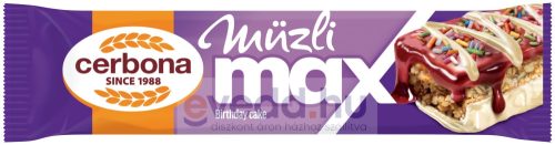 Cerbona Max Müzliszelet 30Gr Birthday Cake