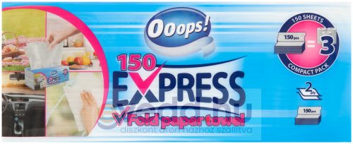 Ooops Express 150Db 2 Rétegű V Hajtású Kéztörlő